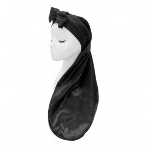 Gorro de Dormir Extra Suave para Mujer con Banda Elástica, Gorro Sedoso para Cabello Largo y Rizado, Protección Nocturna - Product Image 2