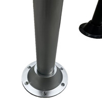 Pied de table robuste pour bateau, construction en tube d'acier épaissi, capacité de charge lourde