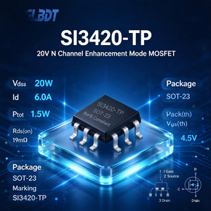 <span class=keywords><strong>Diode</strong></span> de sécurité NK SI3420-TP, montage en surface, boîtier SOT-23, tension 20V, résistance interne <span class=keywords><strong>12V</strong></span>, Id6a - Product Image 1
