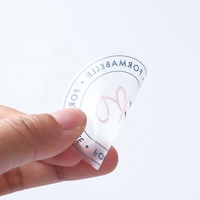 Rouleau d'étiquettes autocollants transparents adhésifs personnalisés en vinyle transparent imperméable à l'eau PVC autocollant impression logo autocollants