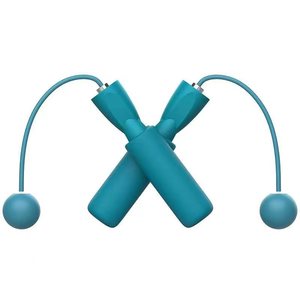 Corde à sauter personnalisée sans fil en PVC à double roulement avec boules cordon de rechange en PP pour sauter sur un câble en acier - Product Image 1