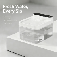 Nouvelle Fontaine à Eau Intelligente Électrique pour Animaux de Compagnie, Distributeur Automatique à Capteur de Mouvement pour Chats et Chiens, Séparation Nettoyage et Déchets, Chauffage