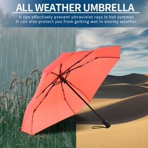 ร่มกันลมพับ 3 ตอน คุณภาพสูง ขายส่งจากโรงงาน ขนาด 21 นิ้ว เส้นผ่านศูนย์กลาง 100 ซม. โครงเหล็ก เปิด-ปิดอัตโนมัติ สำหรับการเดินทาง - Product Image 3