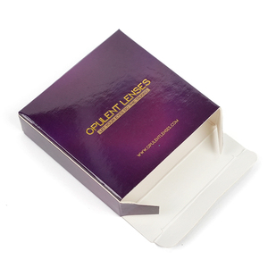 Usine en gros personnalisé rigide et pliant dur ivoire carte boîte emballage en papier boîte-cadeau avec stratification brillante et impression couleur - Product Image 4