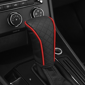 Ewitgo Cross-border Automotive Supplies Universal Perforated Breathable PU Leather <b>Gear</b> Case for Car <b>Knob</b> Use China Origin - Product Image 6