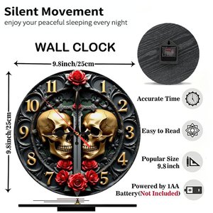 <span class=keywords><strong>Reloj</strong></span> <span class=keywords><strong>de</strong></span> madera cuadrado <span class=keywords><strong>de</strong></span> 25 cm que es un mosaico <span class=keywords><strong>de</strong></span> diferentes <span class=keywords><strong>tipos</strong></span> <span class=keywords><strong>de</strong></span> madera - Product Image 3