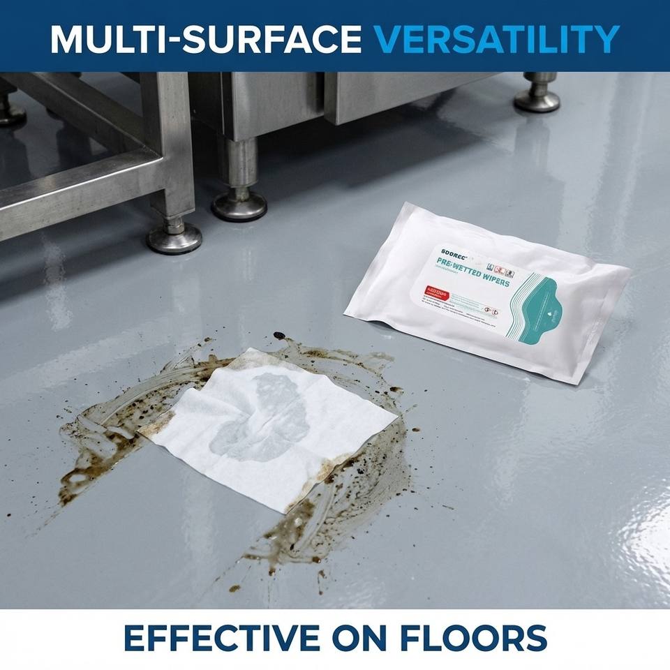 Industrial Pre-wet Non-Woven Cleanroom Wiper Cloth High Absorbency Non ...