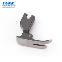 Pied presseur plat en acier au carbone noir YUKK P351 en titane pour machines à coudre industrielles et usage domestique, accessoires de confection