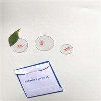 Plaque en verre saphir optique plano de 24,5 mm de diamètre, verre de montre poli, personnalisable, prise en charge OEM