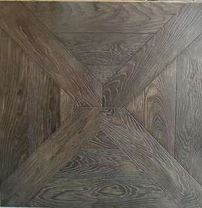 Parquet en <span class=keywords><strong>bois</strong></span> massif vintage, parquet en chêne vieilli pour salon/chambre à coucher, parquet de style rétro avec grain naturel - Product Image 3