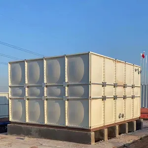 Painel modular grp, tanque de água frp/tanque retangular de armazenamento de água smc