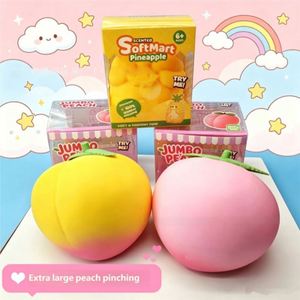 Juguete Antiestrés de Peluche Extra Grande con Forma de Durazno, Fresa y Piña, en Caja de Color, Juguete Blandito - Product Image 5