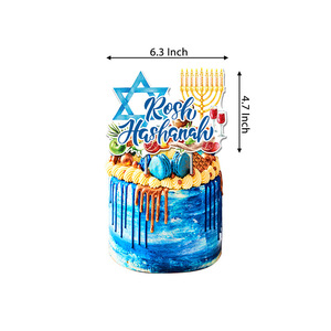Kit de Decoración para Fiesta de Rosh Hashaná, Guirnalda con Pancarta de <span class=keywords><strong>Feliz</strong></span> Rosh Hashana para el Festival del Judaísmo, Decoración para Fiesta del <span class=keywords><strong>Año</strong></span> Nuevo Judío - Product Image 3