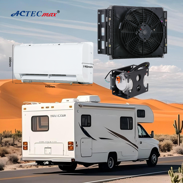 ACTECmax RV Air Conditioner Split 12V 24V Parking Cooler AC.161.114 48V Electric Truck Air Conditioning Car Heat Exchange System