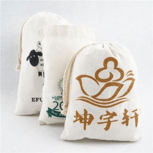 Sac en coton personnalisé avec cordon de serrage, impression sérigraphique, sac cosmétique écologique et durable, cadeau de vacances, sac en coton - Product Image 2