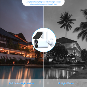 4MP năng lượng mặt trời Wifi máy ảnh với năng lượng mặt trời bảng điều khiển ai theo dõi con người IP66 không thấm nước & màu sắc tầm nhìn ban đêm 24/7 ghi âm với lưu trữ kép - Product Image 4
