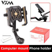 Support de téléphone et d'ordinateur de vélo multifonctionnel 2-en-1 VXM 360 °   Support de navigation rotatif anti-vibrations pour VTT pour iPhone
