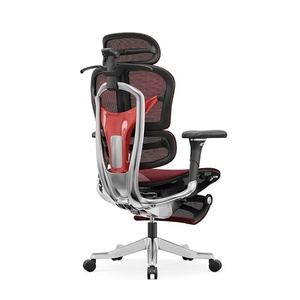 Chaise de bureau informatique ergonomique entièrement en maille réglable avec siège coulissant et accoudoirs 7D, inclinaison à 145° °   Châssis flottant inclinable en <span class=keywords><strong>aluminium</strong></span> - Product Image 6