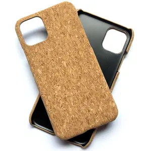 Bio Degradable Eco Friendly Cork Wood Phone Case Recycled Cork Wood Mobile Phone Case for iPhone 11 12