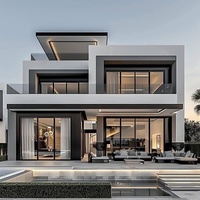 Maison préfabriquée avec 4 chambres et un salon