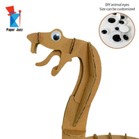 Scuola classe didattica forniture animali cartone ondulato naturale o stampa a colori 3D PUZZLE serpente con gli occhi