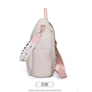 10 l 促销固体牛津女士蜻蜓灰色书籍迷你碎花背包单肩 - Product Image 4