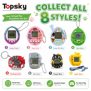 Jeu de compagnie virtuel numérique 168 en 1, 90s nostalgique, 49 animaux, œuf <span class=keywords><strong>Tamagochi</strong></span> - Product Image 3