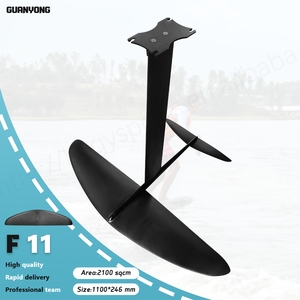 Prix de gros GY F11 Hydrofoil 2100cm² Aluminium Carbone Léger Débutant Tout-terrain Planche de SUP Surfboard Ocean F11 Complète - Product Image 5
