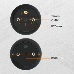 Bolsa de fuelle de suspensión neumática, accesorio Universal para GMC Silverado/Sierre Dodge Ram 1500/2500/3500 Ford F-150/F-250/F-350/F-450 - Product Image 4