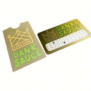 Custom Logo Metal <b>Herb</b> Trituration Crusher Cards <b>Herb</b> Grater Cards Grinder Cards - Product Image 5