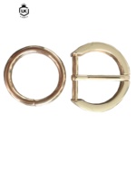 Mode brillant alliage doré 25mm boucle de ceinture matériel cuir accessoires broches boucles de ceinture
