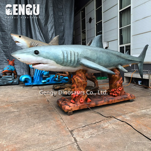 Mô hình động vật biển mô hình cá mập hoạt hình chất lượng cao Cá mập trắng lớn kích thước lớn - Product Image 2