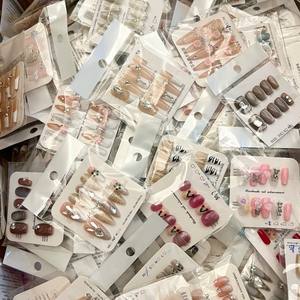 Venta al por mayor diseño aleatorio tamaño hecho a mano 10 unids/set acrílico falso <span class=keywords><strong>uñas</strong></span> artificiales ojo <span class=keywords><strong>de</strong></span> gato prensa corta en las <span class=keywords><strong>uñas</strong></span> - Product Image 6