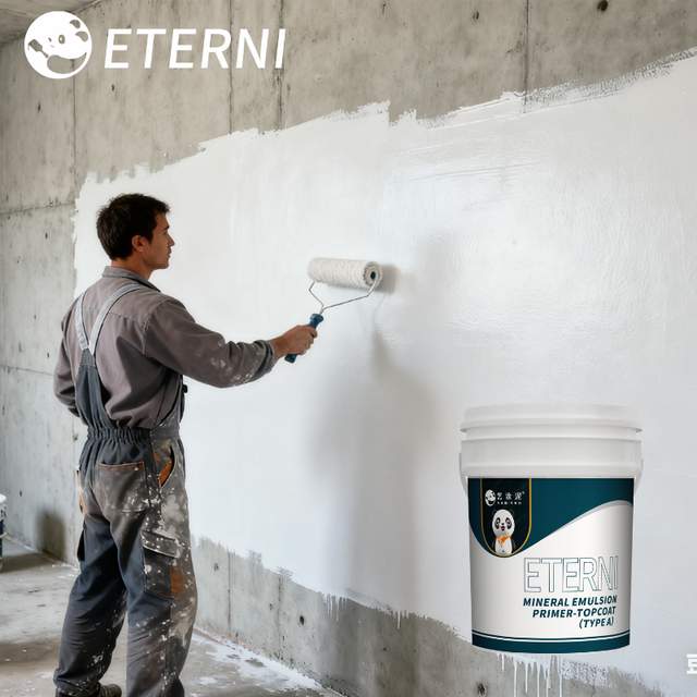 ETERNI 302 Acrylic Mineral Emulsion (A Type) High Hide Paint for Interior Walls New Drywall Primer-Topcoat One Brush Application