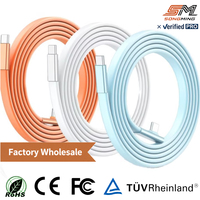 Câble de charge USB Type C vers C tressé en nylon 100W à angle droit, charge rapide USB PD pour appareil photo et appareil mobile, personnalisation OEM