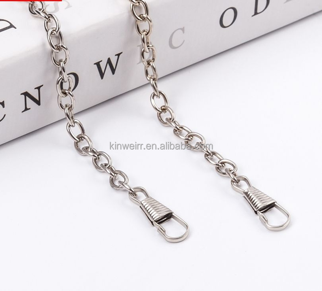 China Factory Custom Iron Purse Chain Straps with Metal Buckles for Shoulder Bag