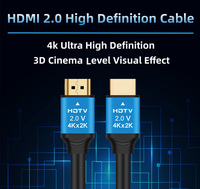 Nouveau matériel 4K60Hz UHD HDMI mâle à mâle coque en aluminium HDTV 2.0 câble HDMI OD7.0mm 19 + 1 Audio vidéo hdmi 4K fils