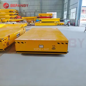 รถขนส่งรางแบบมีมอเตอร์ Kpx10t โครงสร้างเหล็กกล่องสี่ล้อใหม่ สำหรับโรงงานผลิตและร้านค้าปลีก - Product Image 5