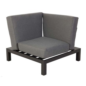 Leisure Courtyard Patio Furniture L Shape Garden Outdoor <b>Corner</b> Set With Plywood Slat Coffee Table - Product Image 6