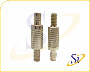 Pince à câble en laiton robuste avec tige moletée pour suspension de fil réglable, utilisée dans les luminaires suspendus, les enseignes, les panneaux d'affichage - Product Image 2