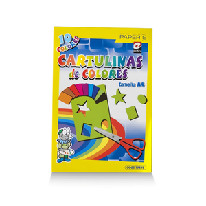Papier Couleur Erpsl A4 10 Couleurs 12 Feuilles par Paquet Fournitures Artisanales - Product Image 1