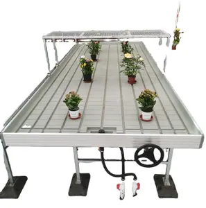 Vertical Farming Media Grow Room Flood And Drain Table Flood Tray 4x4 Ebb And Flow Table For Greenhouse Hydroponics System