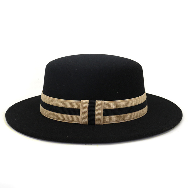 Wide Brim Wool Felt Fedora Hats Men Custom Round Fedora Hats Women Wholesale 2022