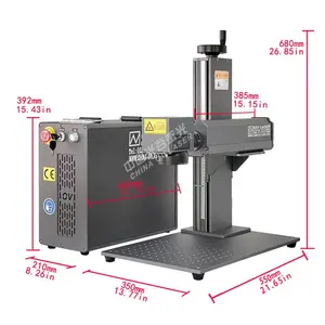Dynamic Auto focus 3D 100W fiber laser marking machine 2.5D 50W 60W 80W JPT Mopa laser marking metal engraving machine