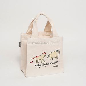กระเป๋าผ้าแคนวาสลายแมวขายส่งเป็นมิตรกับสิ่งแวดล้อมสําหรับการช็อปปิ้ง - Product Image 1