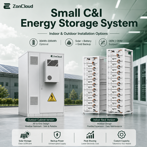 Système <span class=keywords><strong>de</strong></span> stockage d'énergie ZonCloud pour petites entreprises et commerces, 30kWh~200kWh, batterie solaire commerciale LiFePO4 pour stockage sur réseau, gestion du pic <span class=keywords><strong>de</strong></span> consommation et alimentation <span class=keywords><strong>de</strong></span> secours - Product Image 1