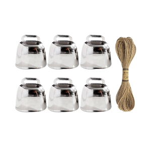 Fabrik Großhandel Wandbehang Handwerk Metall Cowbell Weihnachts baum hängen Dekoration Pet Bell Twine Cowbell - Product Image 1