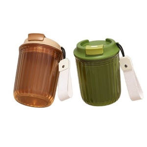 Tapa para Taza de Café Portátil con Correa de Transporte, para Beber Directamente, Material Tritan de Alta Calidad, Resistente a Altas Temperaturas, Acabado Mate - Product Image 5