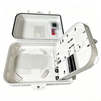 Boîtier de distribution de fibre optique carré 16 cœurs CAJA NAP FDB, boîtier de raccordement de fibre optique 16 cœurs, boîtier terminal pour FTTH