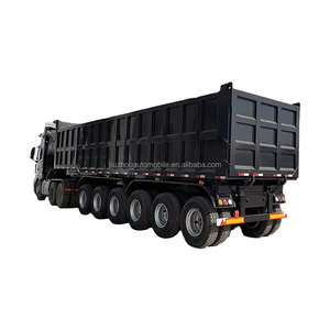 Semi-<span class=keywords><strong>remorque</strong></span> <span class=keywords><strong>benne</strong></span> arrière robuste à 3 ou 4 essieux, capacité 60-80 tonnes, 45 m³, avec <span class=keywords><strong>benne</strong></span> basculante arrière de haute qualité - Product Image 3
